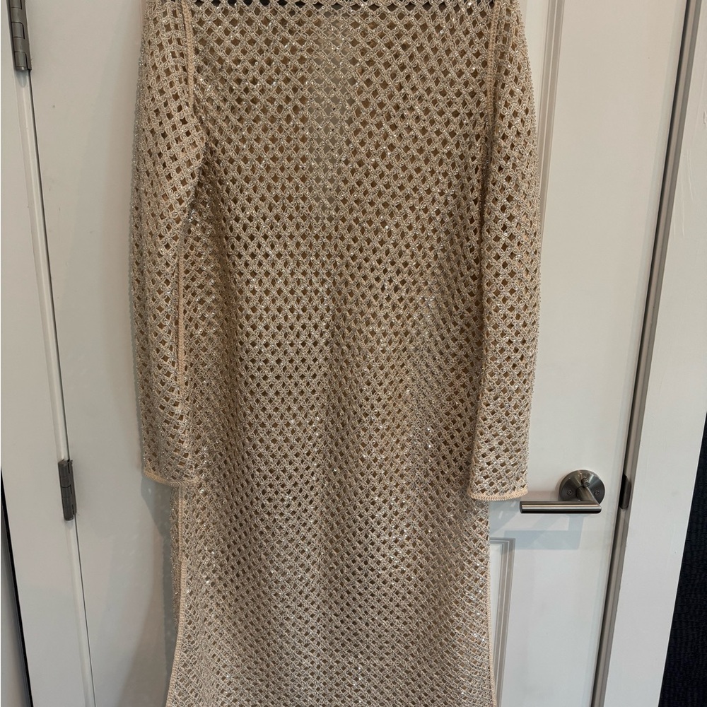 Elegant Cream Knit Dress